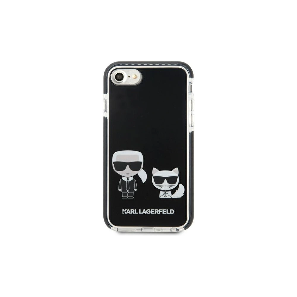 Hurtownia GSM - Case Karl Lagerfeld KLHCI8TPEKCK Apple iPhone SE 2022/SE 2020/8/7 Hartschale schwarz/black Karl&Choupette - KLD880BLK - {ean13} - Hurt