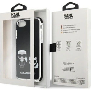 Hurtownia GSM - Case Karl Lagerfeld KLHCI8TPEKCK Apple iPhone SE 2022/SE 2020/8/7 Hartschale schwarz/black Karl&Choupette - KLD880BLK - {ean13} - Hurt