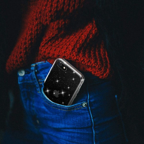 Etui Tech-Protect Glitter Apple iPhone SE 2022/SE 2020/8/7 Clear