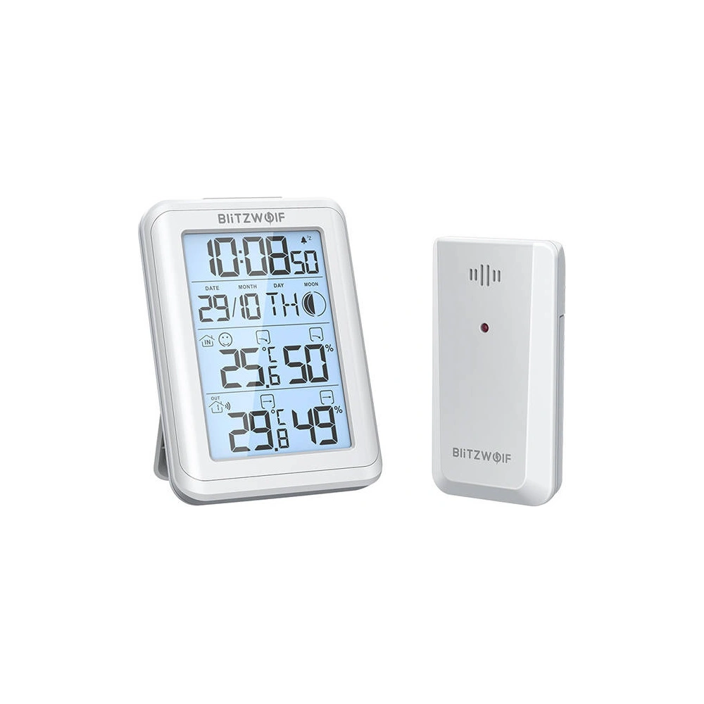 Wholesale Blitzwolf BW-TM01 Wireless Weather Station (white) - BLZ457WHT - {ean13} - Hurt