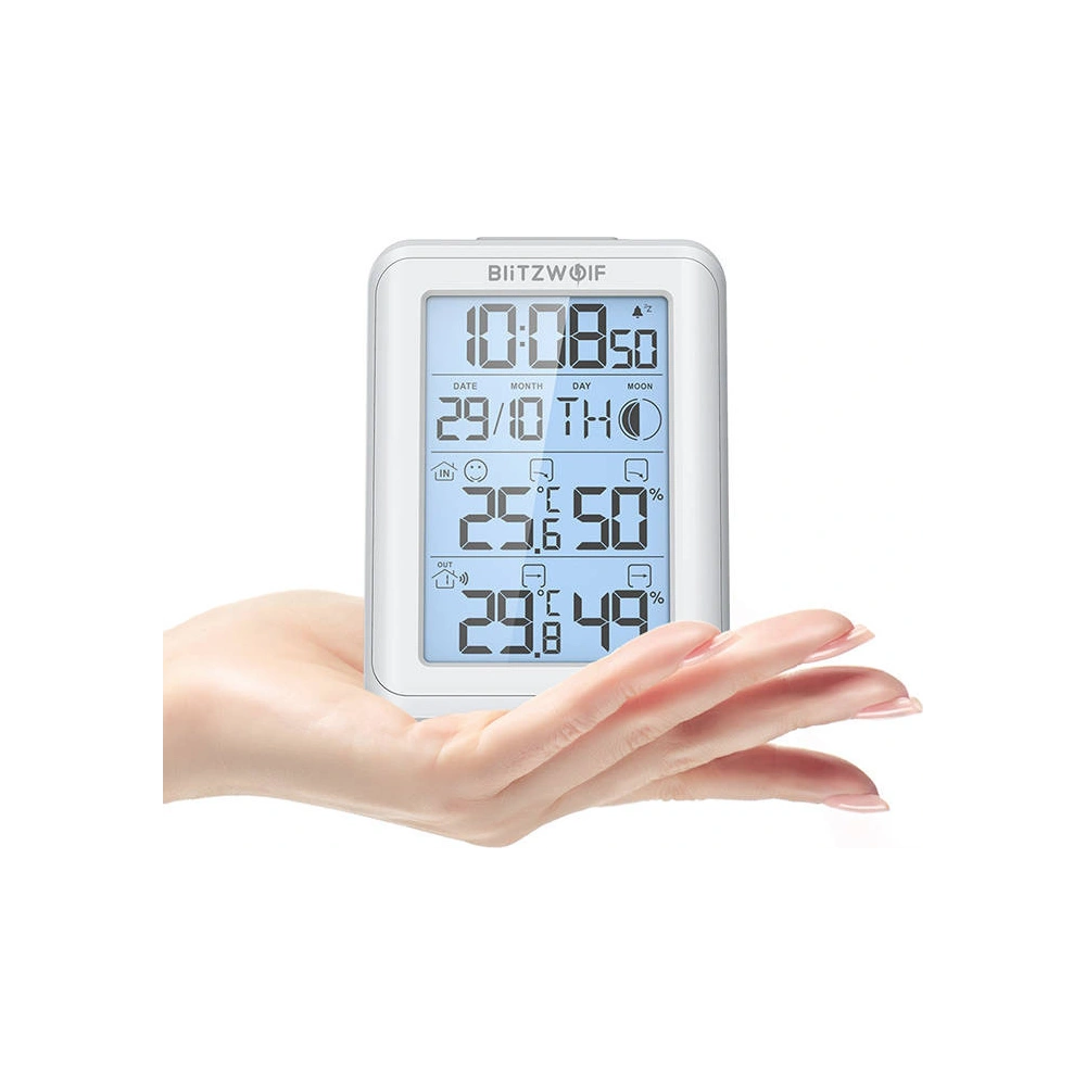 Wholesale Blitzwolf BW-TM01 Wireless Weather Station (white) - BLZ457WHT - {ean13} - Hurt