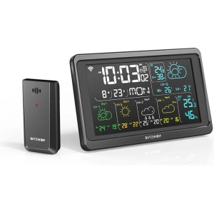 Hurtownia GSM - Stacja pogody Wi-Fi Blitzwolf BW-WS04 (czarna) - BLZ464BLK - {ean13} - Hurt