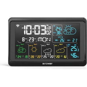 Hurtownia GSM - Stacja pogody Wi-Fi Blitzwolf BW-WS04 (czarna) - BLZ464BLK - {ean13} - Hurt