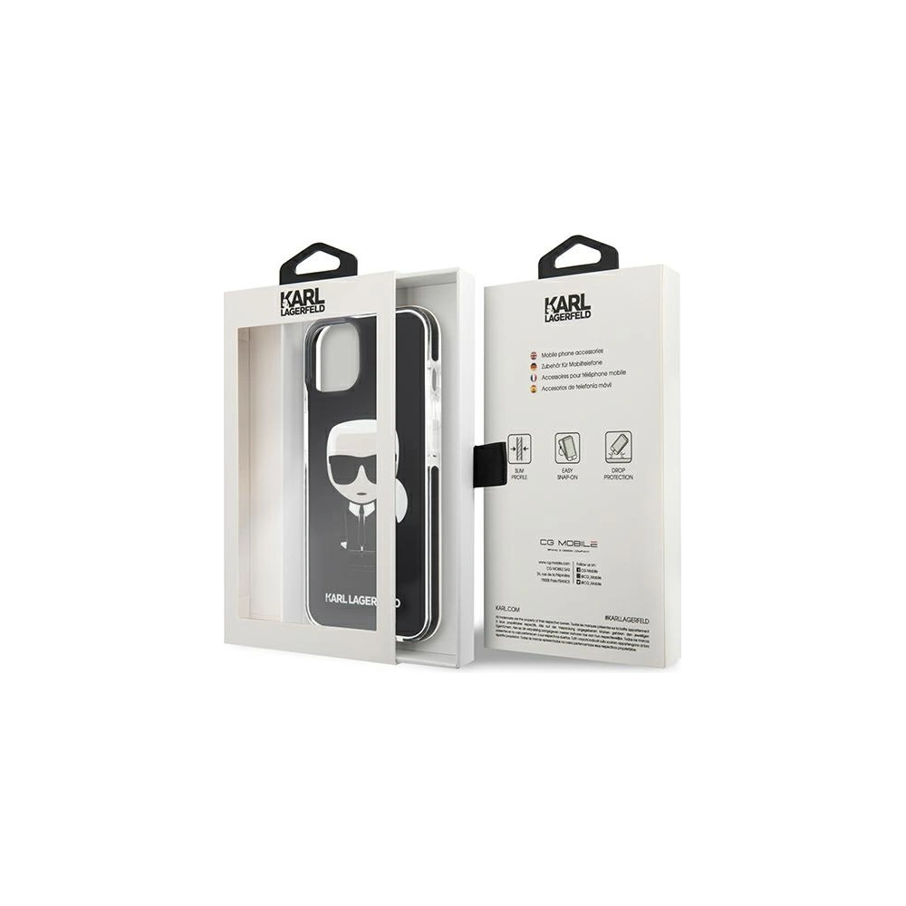 Hurtownia GSM - Etui Karl Lagerfeld KLHCP13MTPEIKK Apple iPhone 13 hardcase černý/black Iconik Karl - KLD882BLK - {ean13} - Hurt