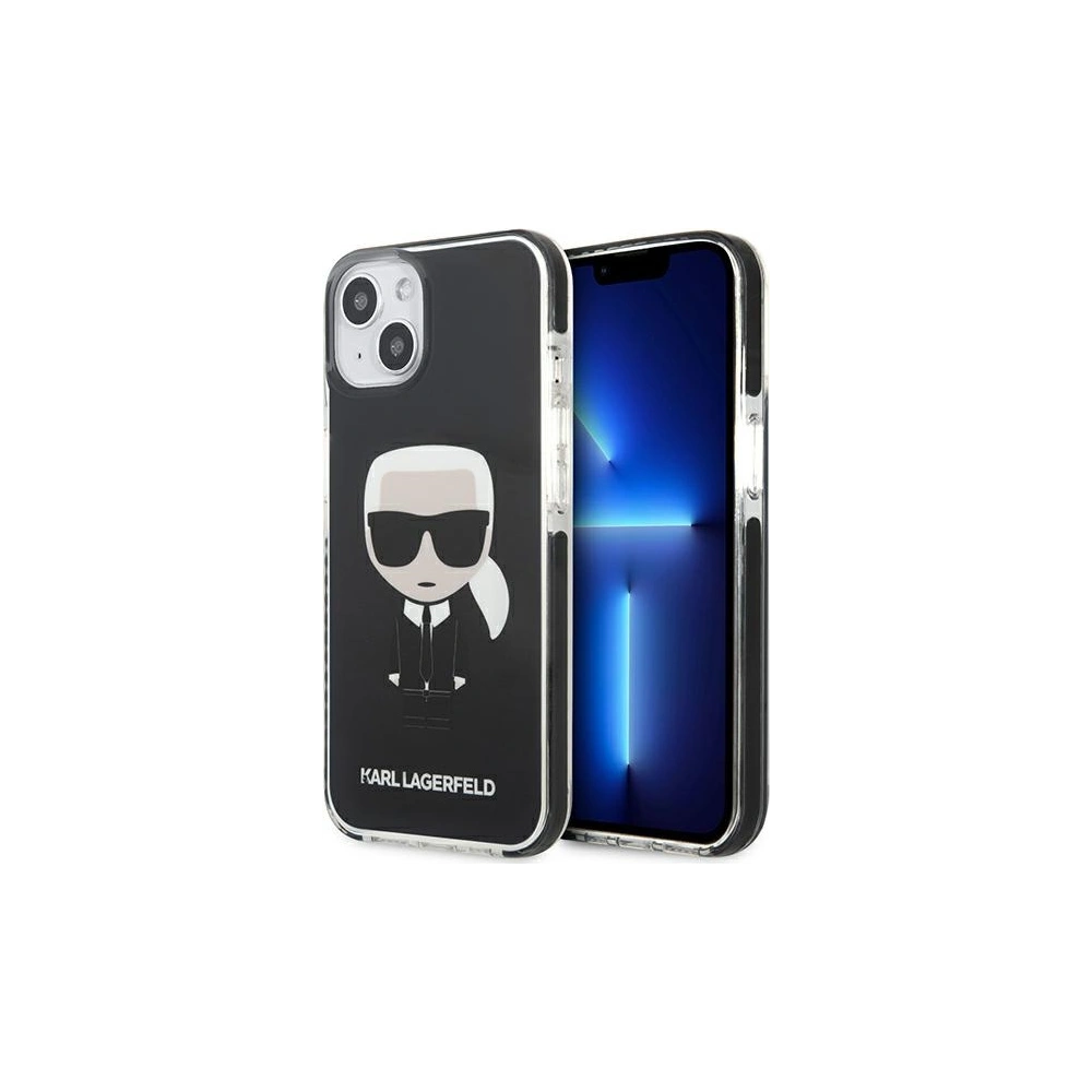 Wholesale Karl Lagerfeld KLHCP13STPEIKK Apple iPhone 13 mini hardcase black Iconik Karl - KLD883BLK - {ean13} - Hurt