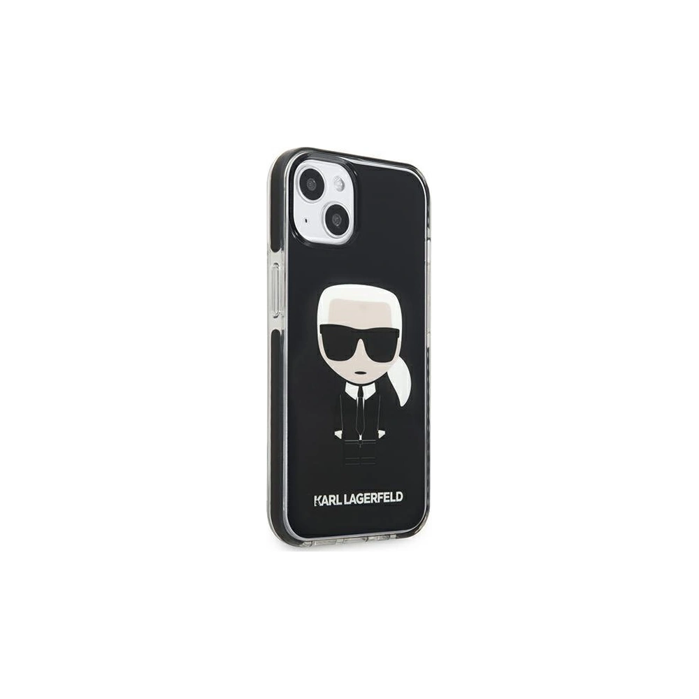 Wholesale Karl Lagerfeld KLHCP13STPEIKK Apple iPhone 13 mini hardcase black Iconik Karl - KLD883BLK - {ean13} - Hurt
