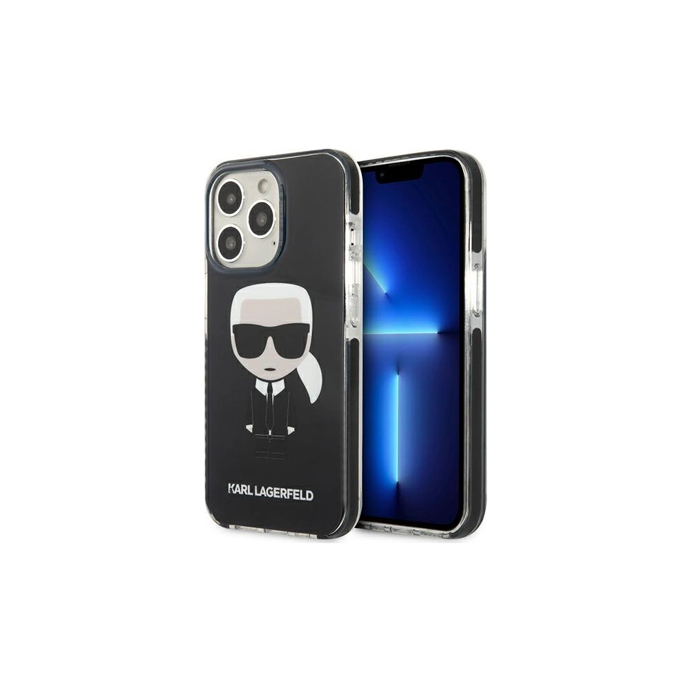 Wholesale Karl Lagerfeld KLHCP13XTPEIKK Apple iPhone 13 Pro Max hardcase black Iconik Karl - KLD884BLK - {ean13} - Hurt