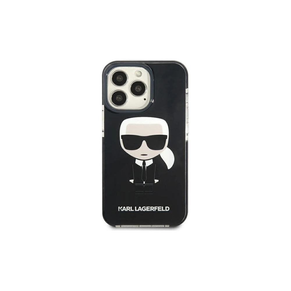 Wholesale Karl Lagerfeld KLHCP13XTPEIKK Apple iPhone 13 Pro Max hardcase black Iconik Karl - KLD884BLK - {ean13} - Hurt