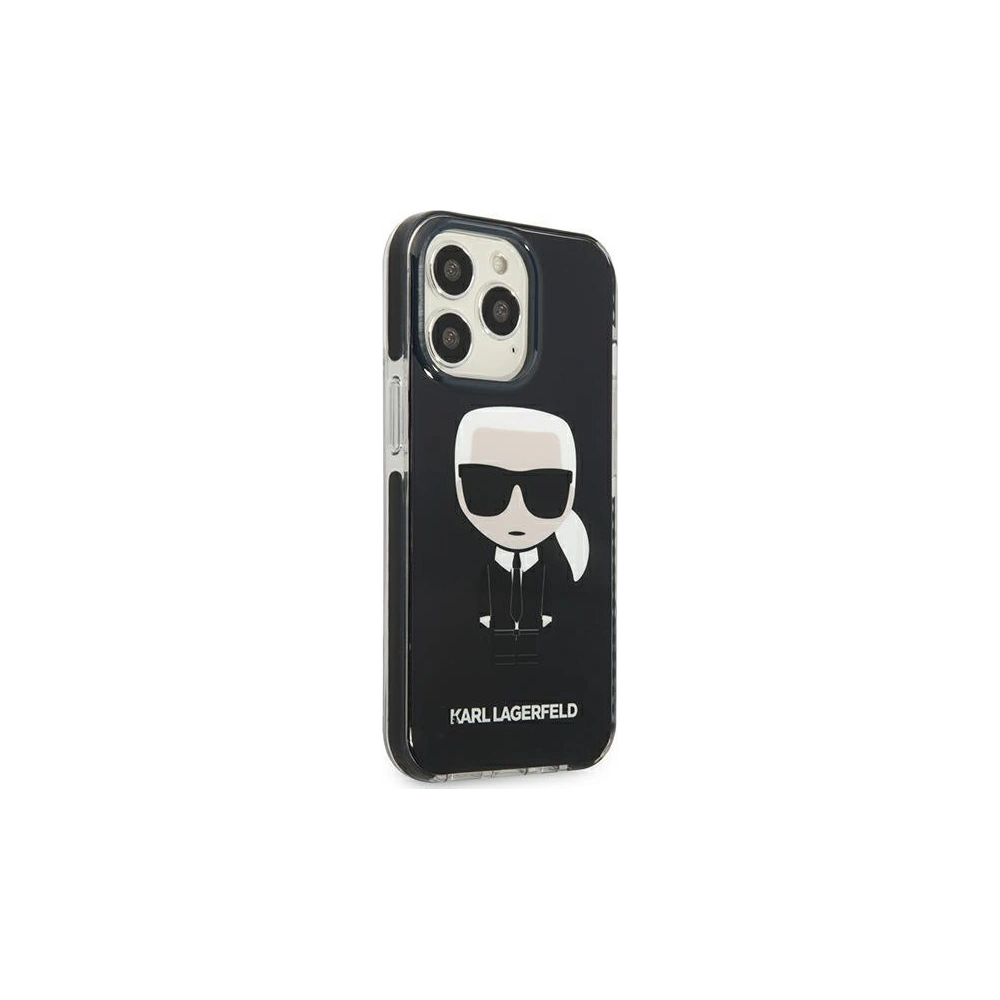 Wholesale Karl Lagerfeld KLHCP13XTPEIKK Apple iPhone 13 Pro Max hardcase black Iconik Karl - KLD884BLK - {ean13} - Hurt