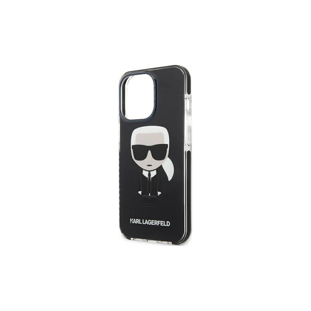 Wholesale Karl Lagerfeld KLHCP13XTPEIKK Apple iPhone 13 Pro Max hardcase black Iconik Karl - KLD884BLK - {ean13} - Hurt