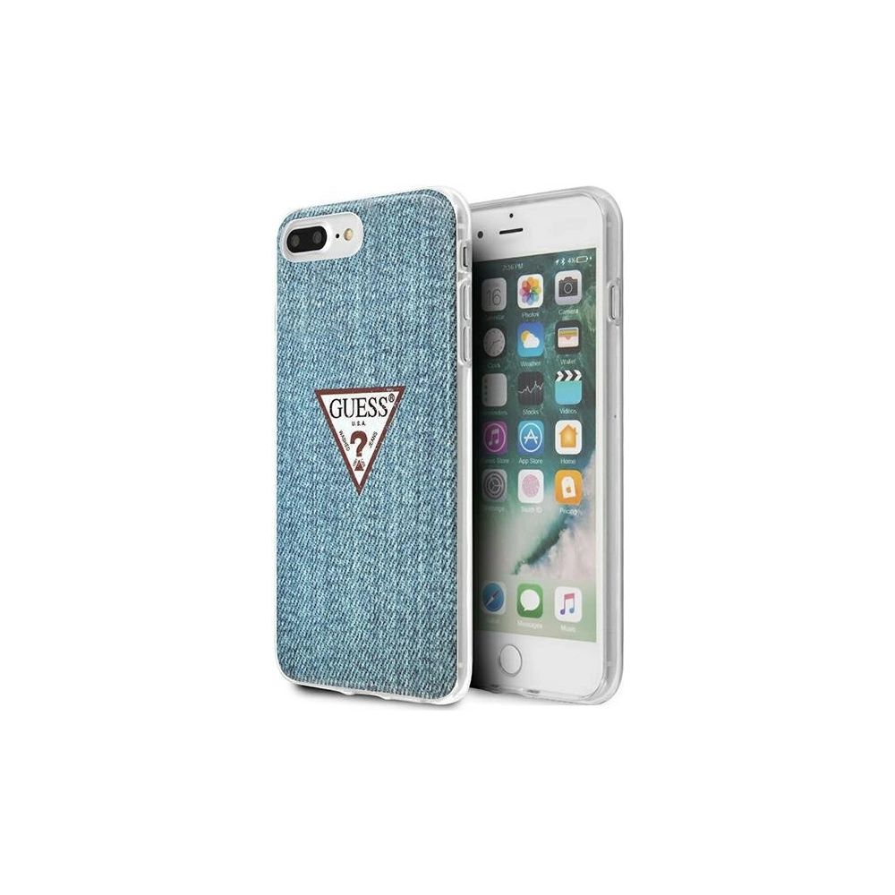 Hurtownia GSM - Etui Guess GUHCI8LPCUJULLB Apple iPhone 8/7 Plus modré/light blue hardcase Jeans Collection - GUE1653BLU - {ean13} - Hurt