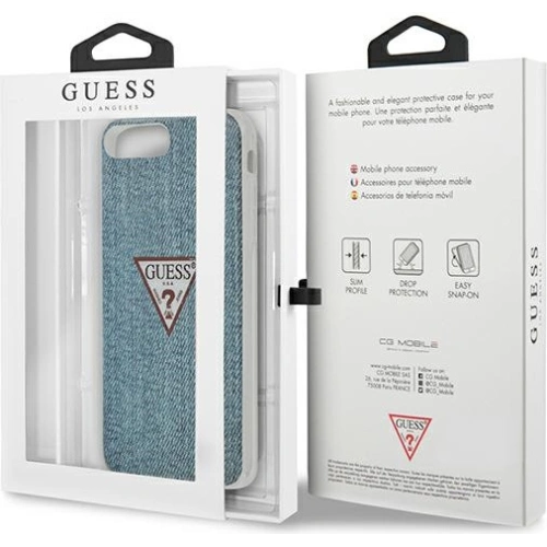 Etui Guess GUHCI8LPCUJULLB Apple iPhone 8/7 Plus niebieski/light blue hardcase Jeans Collection