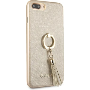 Hurtownia GSM - Etui Guess GUHCI8LRSSABE Apple iPhone 8/7 Plus beige/beżowy hard case Saffiano with ring stand - GUE1654BEI - {ean13} - Hurt
