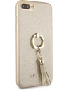 Hurtownia GSM - Case Guess GUHCI8LRSSABE Apple iPhone 8/7 Plus beige hartes Saffiano-Gehäuse mit Ringständer - GUE1654BEI - {ean13} - Hurt