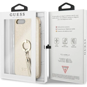 Hurtownia GSM - Etui Guess GUHCI8LRSSABE Apple iPhone 8/7 Plus beige/beżowy hard case Saffiano with ring stand - GUE1654BEI - {ean13} - Hurt