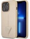 Etui Guess GUHCP13LPSATLE Apple iPhone 13 Pro béžový/beige hardcase Saffiano Triangle Logo