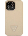 Hurtownia GSM - Etui Guess GUHCP13LPSATLE Apple iPhone 13 Pro beżowy/beige hardcase Saffiano Triangle Logo - GUE1655BEI - {ean13} - Hurt