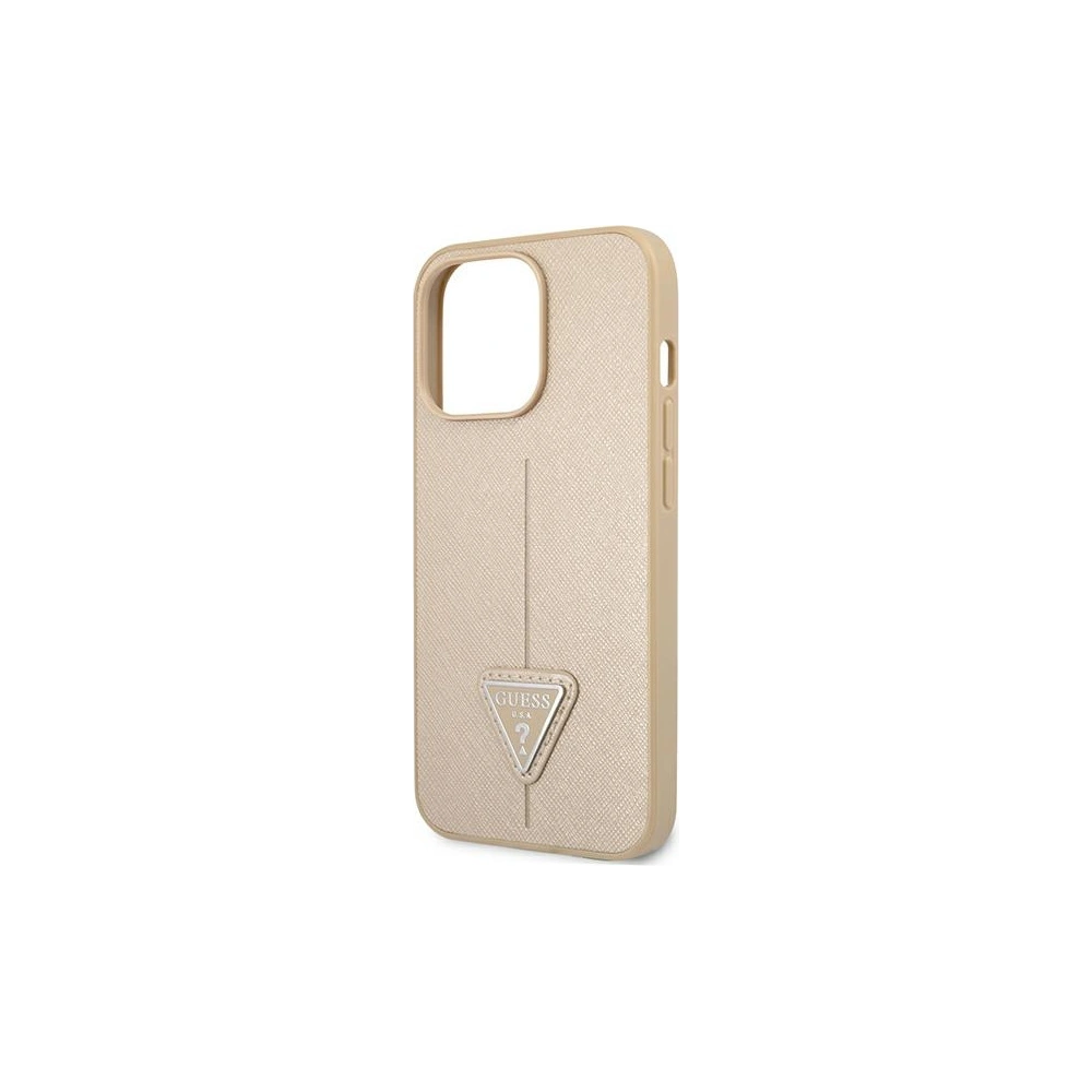 Hurtownia GSM - Etui Guess GUHCP13LPSATLE Apple iPhone 13 Pro beżowy/beige hardcase Saffiano Triangle Logo - GUE1655BEI - {ean13} - Hurt
