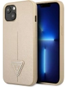 Etui Guess GUHCP13MPSATLE Apple iPhone 13 beżowy/beige hardcase Saffiano Triangle Logo