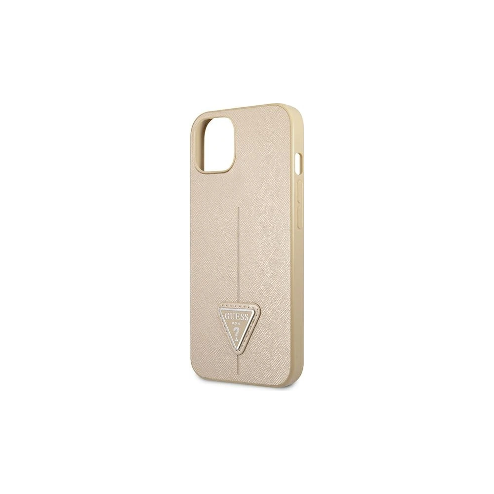 Hurtownia GSM - Case Guess GUHCP13MPSATLE Apple iPhone 13 beige hartschale Saffiano Triangle Logo - GUE1657BEI - {ean13} - Hurt
