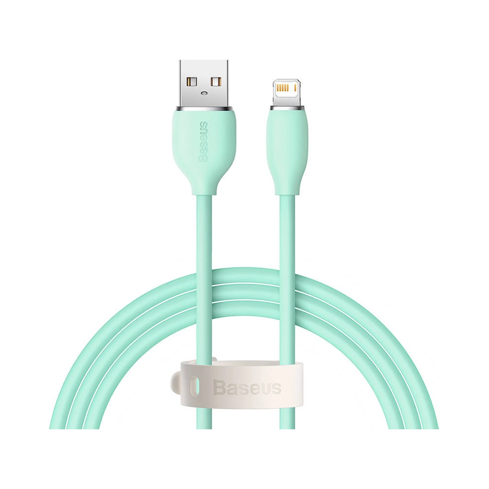 Hurtownia GSM - Kabel USB do Lightning Baseus Jelly, 2.4A, 1,2m (zielony) - BSU3123GRN - {ean13} - Hurt