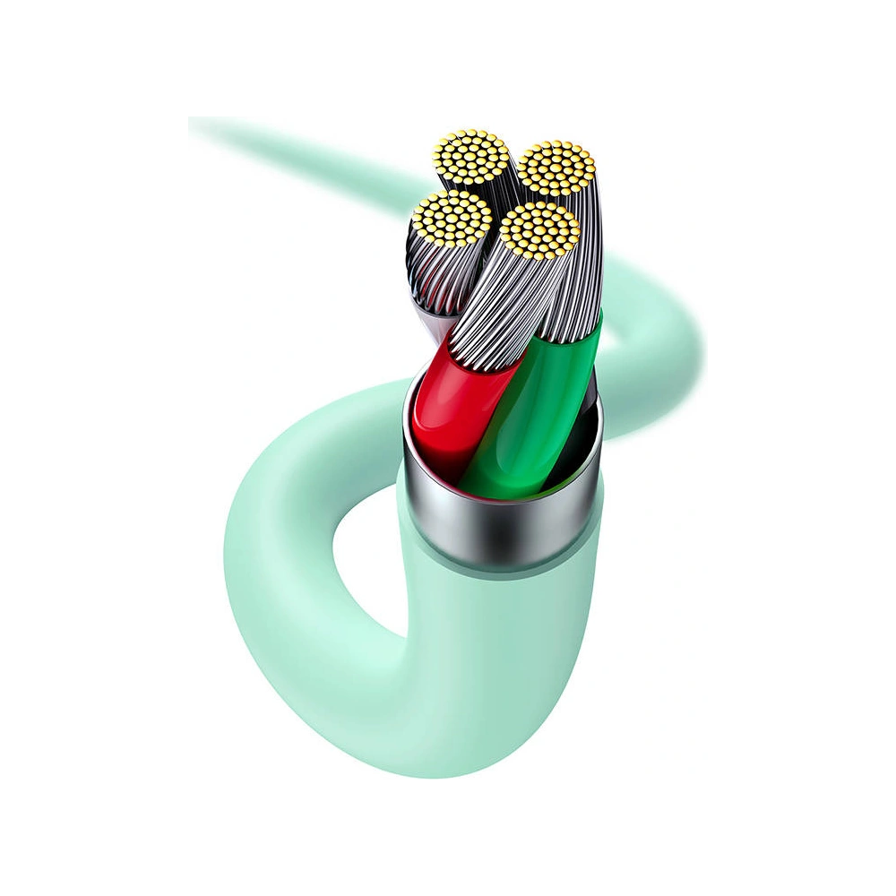 Hurtownia GSM - Kabel USB do Lightning Baseus Jelly, 2.4A, 1,2m (zielony) - BSU3123GRN - {ean13} - Hurt