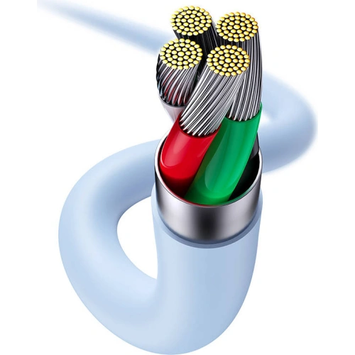 Kabel USB do Lightning Baseus Jelly, 2.4A, 2m (niebieski)