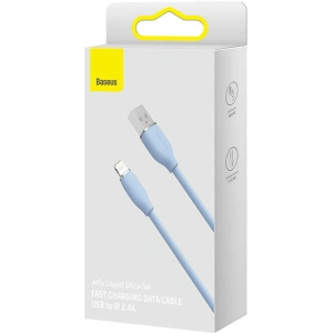 Kabel USB do Lightning Baseus Jelly, 2.4A, 2m (niebieski)