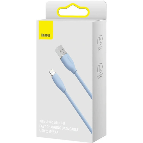 Kabel USB do Lightning Baseus Jelly, 2.4A, 2m (niebieski)