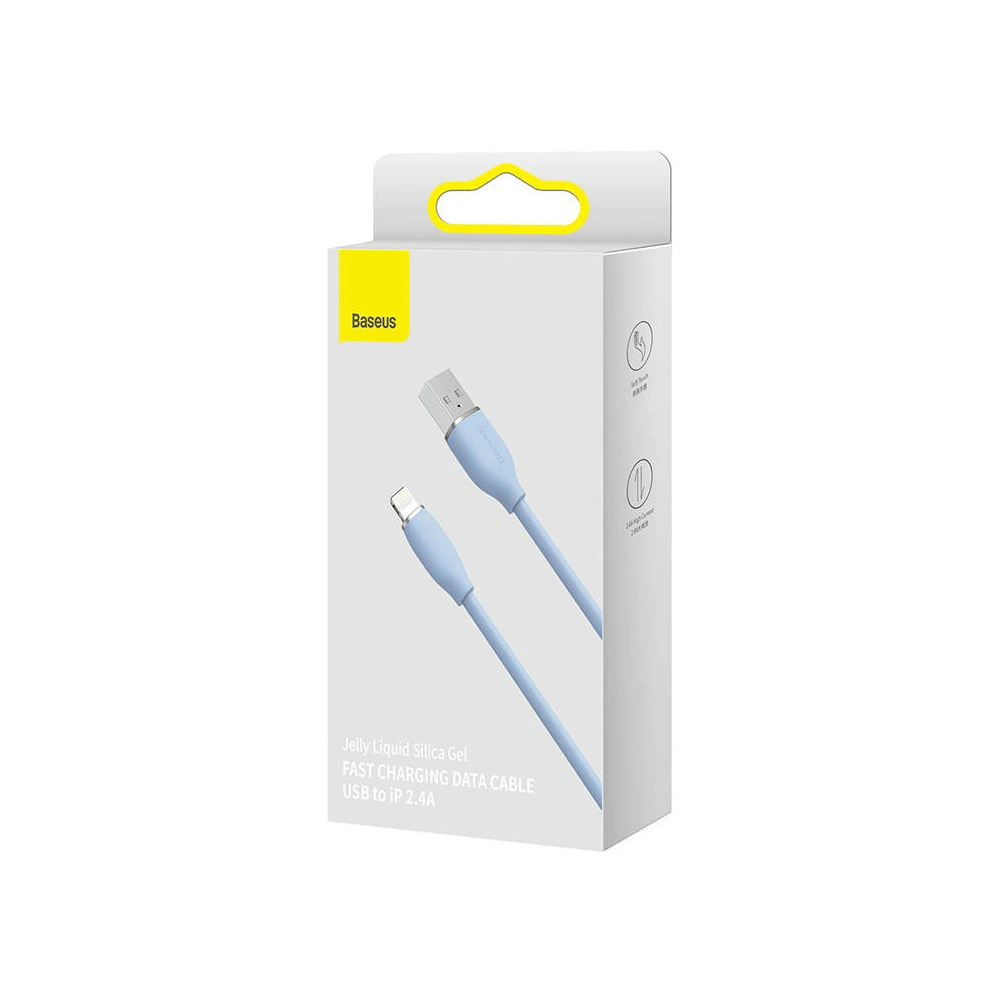 Hurtownia GSM - Kabel USB do Lightning Baseus Jelly, 2.4A, 2m (niebieski) - BSU3125BLU - {ean13} - Hurt