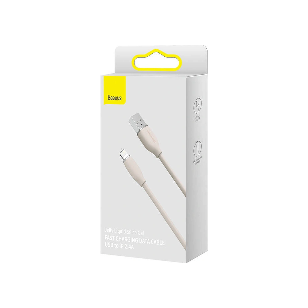 Hurtownia GSM - Kabel USB do Lightning Baseus Jelly, 2.4A, 2m (różowy) - BSU3127PNK - {ean13} - Hurt