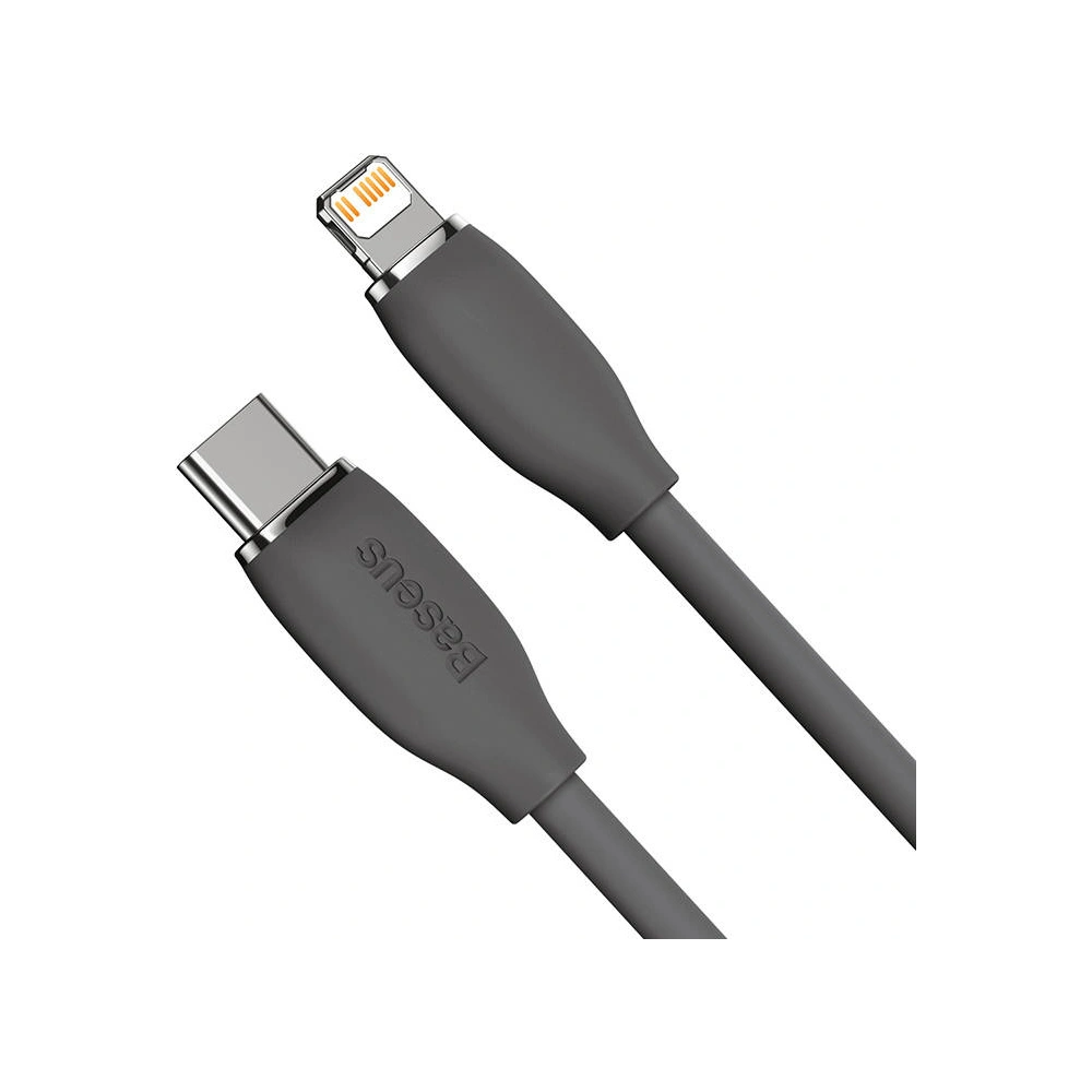 Hurtownia GSM - Kabel USB-C do Lightning Baseus Jelly, 20W, 1,2m (černý) - BSU3128BLK - {ean13} - Hurt