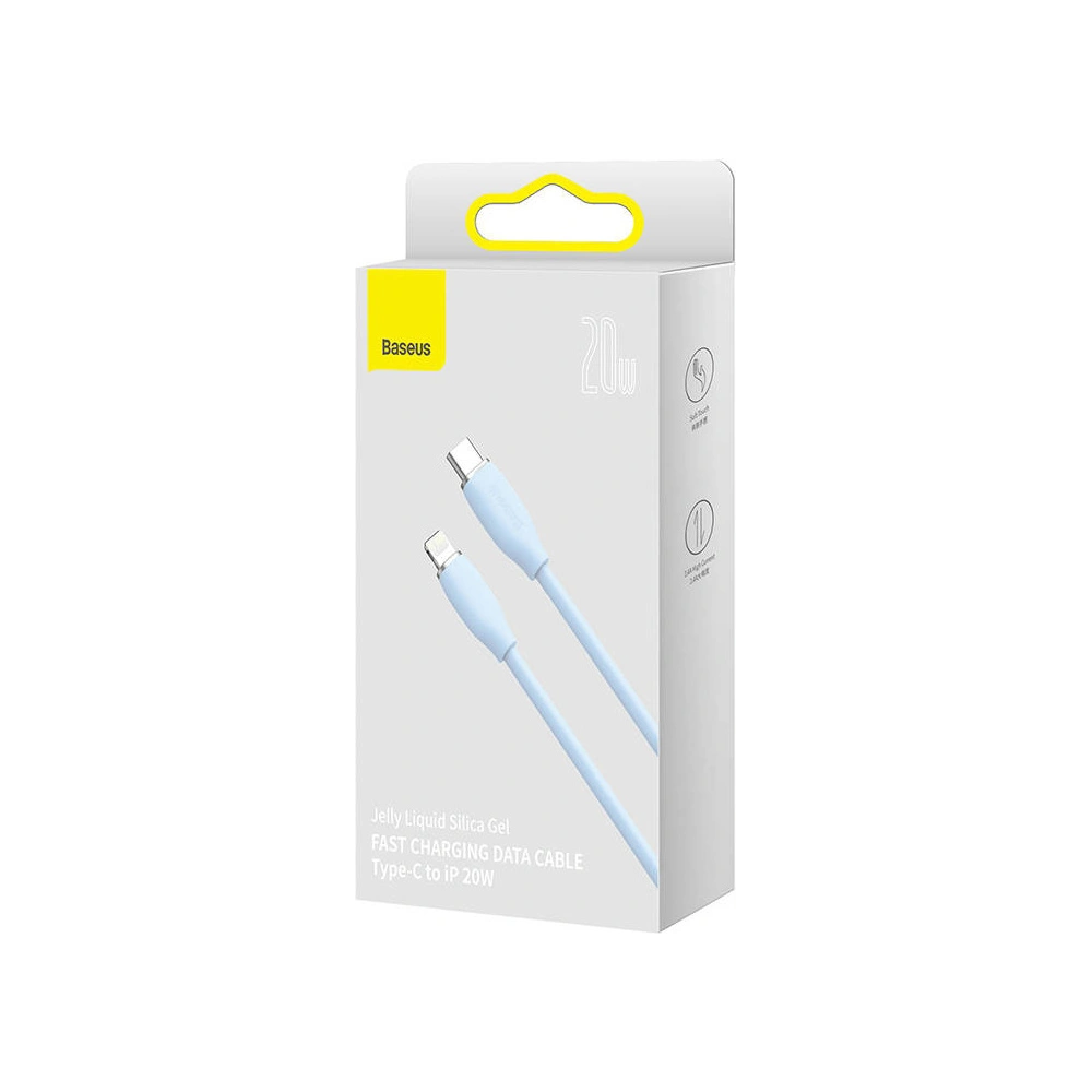 Wholesale Baseus Jelly USB-C/Lightning cable 20W, 1,2m (blue) - BSU3129BLU - {ean13} - Hurt