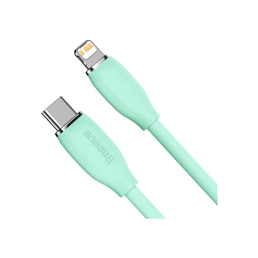 Hurtownia GSM - Kabel USB-C do Lightning Baseus Jelly, 20W, 1,2m (zielony) - BSU3134GRN - {ean13} - Hurt