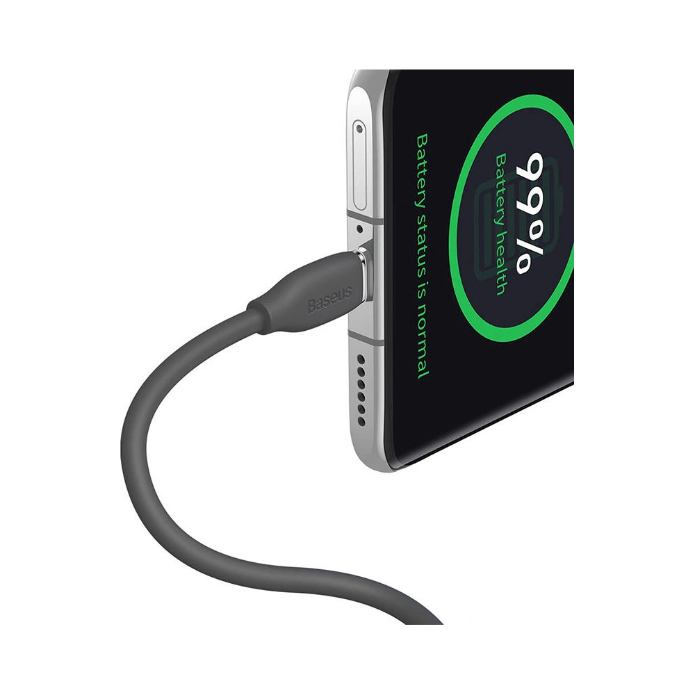 Hurtownia GSM - Kabel USB-C do USB-C Baseus Jelly, 100W, 1,2m (černý) - BSU3145BLK - {ean13} - Hurt