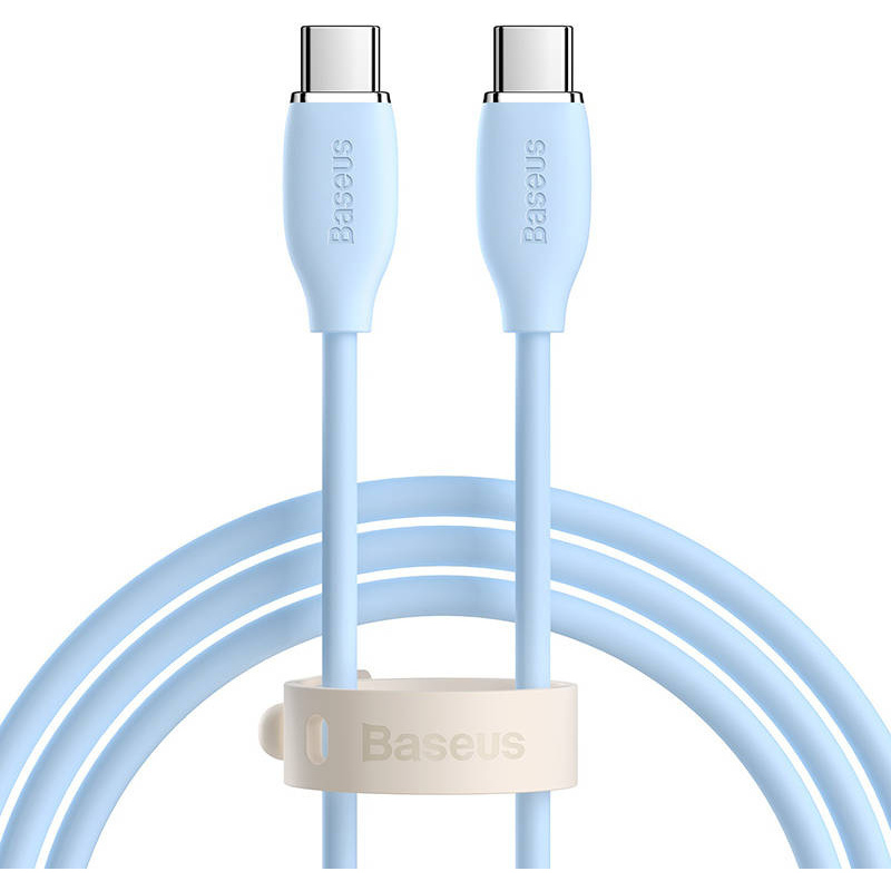 Baseus Distributor - 6932172603984 - BSU3146BLU - Baseus Jelly cable USB-C to USB-C, 100W, 1,2m (blue) - B2B homescreen