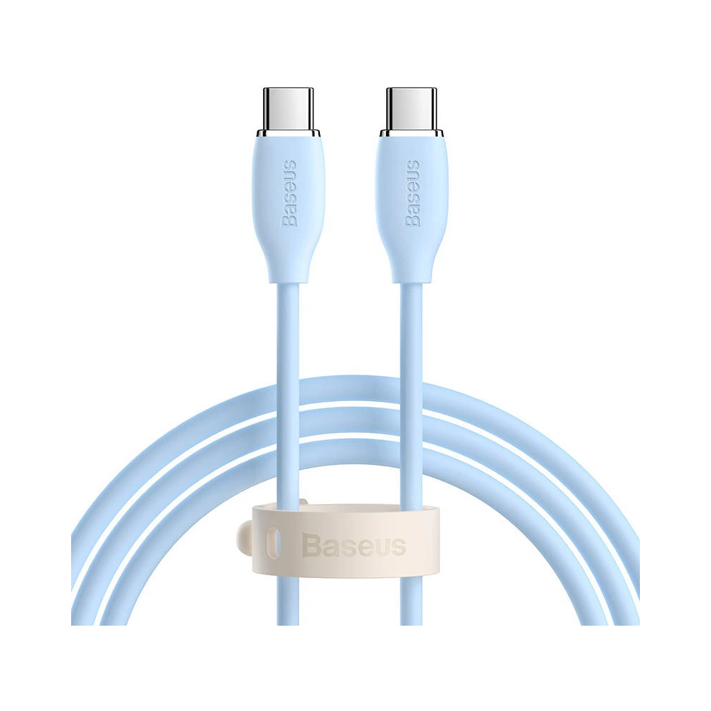 Hurtownia GSM - Kabel USB-C do USB-C Baseus Jelly, 100W, 1,2m (modrý) - BSU3146BLU - {ean13} - Hurt