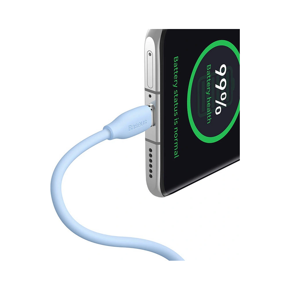 Hurtownia GSM - Kabel USB-C do USB-C Baseus Jelly, 100W, 1,2m (modrý) - BSU3146BLU - {ean13} - Hurt