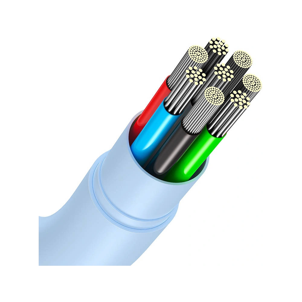 Hurtownia GSM - Kabel USB-C do USB-C Baseus Jelly, 100W, 1,2m (modrý) - BSU3146BLU - {ean13} - Hurt