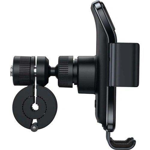 Uchwyt rowerowy Baseus Smart Solar do telefonów, solarny (czarny)