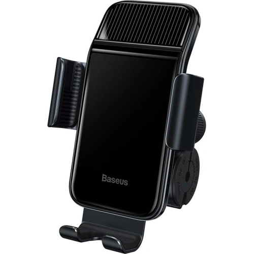 Uchwyt rowerowy Baseus Smart Solar do telefonów, solarny (czarny)