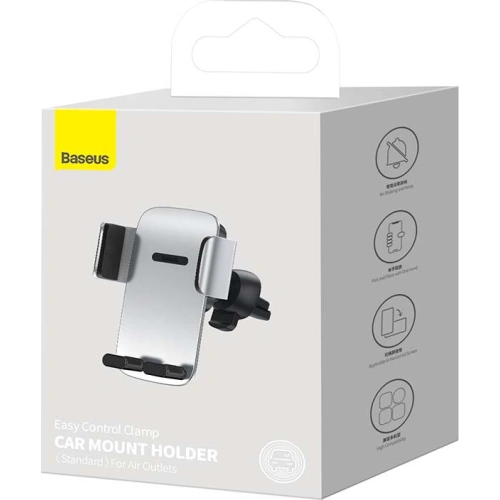 Uchwyt samochodowy Baseus Easy Control Pro do kratki (srebrny)