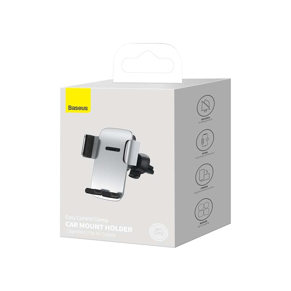 Hurtownia GSM - Uchytník do auta Baseus Easy Control Pro do mřížky (stříbrný) - BSU3161SLV - {ean13} - Hurt