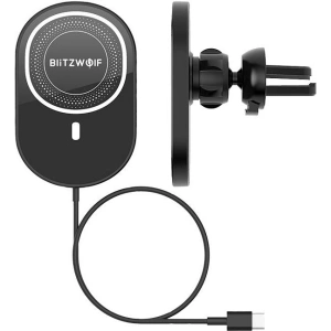 Hurtownia GSM - Uchwyt samochodowy BlitzWolf BW-CW4 z ładowarką indukcyjną Qi, 15W - BLZ469 - {ean13} - Hurt