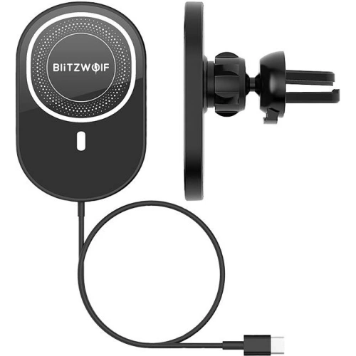 Uchwyt samochodowy BlitzWolf BW-CW4 z ładowarką indukcyjną Qi, 15W