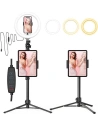Selfie stick / statyw BlitzWolf BW-STB2 z lampą pierścieniową LED