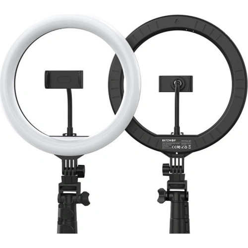 Selfie stick / statyw BlitzWolf BW-STB2 z lampą pierścieniową LED