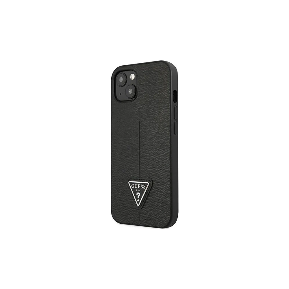 Wholesale Guess GUHCP13MPSATLK Apple iPhone 13 black hardcase Saffiano Triangle Logo - GUE1658BLK - {ean13} - Hurt