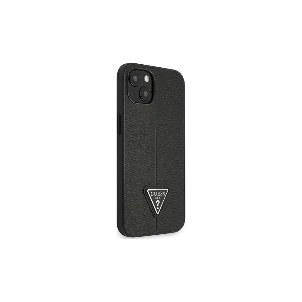 Wholesale Guess GUHCP13MPSATLK Apple iPhone 13 black hardcase Saffiano Triangle Logo - GUE1658BLK - {ean13} - Hurt