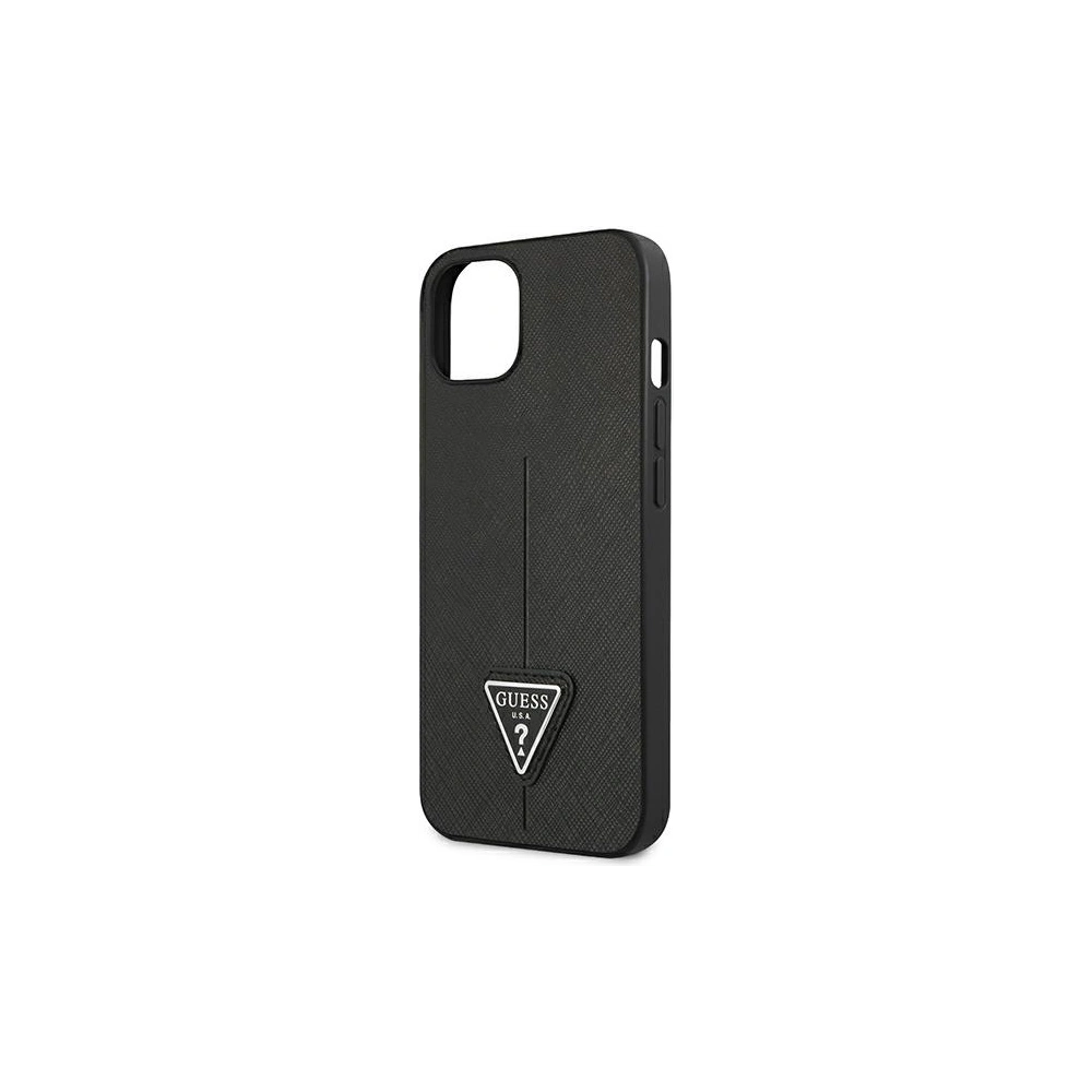 Wholesale Guess GUHCP13MPSATLK Apple iPhone 13 black hardcase Saffiano Triangle Logo - GUE1658BLK - {ean13} - Hurt